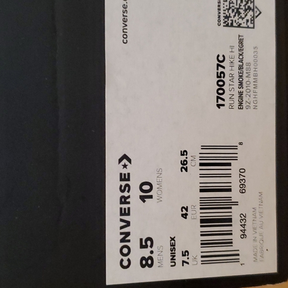 Converse RUN STAR HIKE HI PLATFORM LIMITED EDITION UNISEX Womens Sz, 170057C - Picture 14 of 14